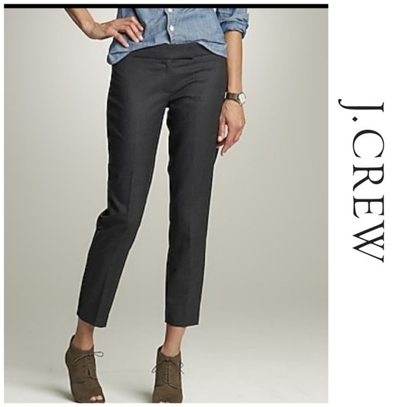 J. Crew Pants - NWT J. Crew Sold Out! Cropped Tuxedo Pants Gray 14